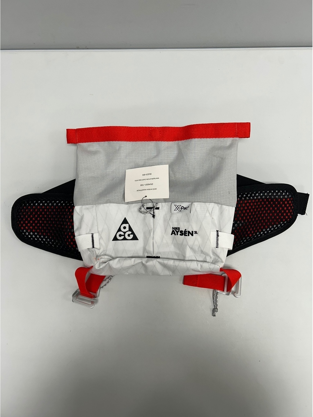 Nike ACG X-Pac Aysen Waist Pack Hip Bag - White and Red